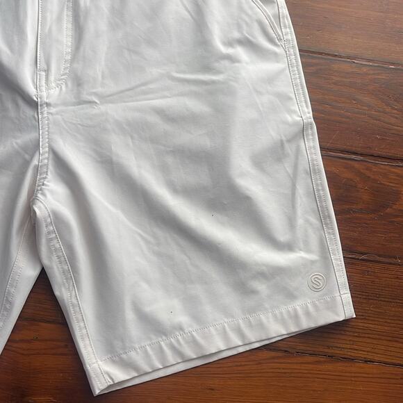 Scales All Tide Performance golf hybrid quick dry flat front shorts sz 36 - Picture 3 of 6